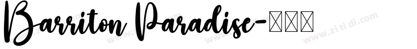 Barriton Paradise字体转换